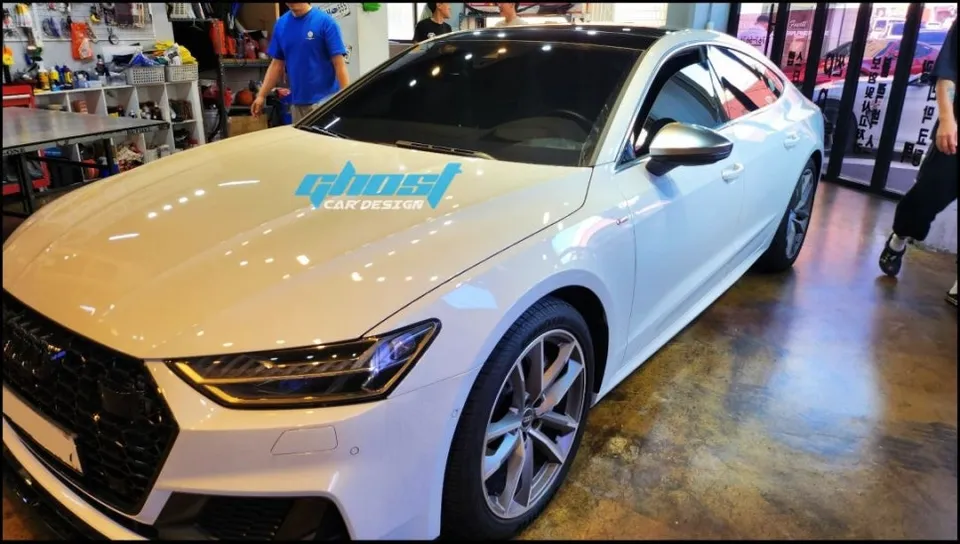 Audi A7のカーラッピング事例|費用目安・仕上がり 施工写真 3-1
