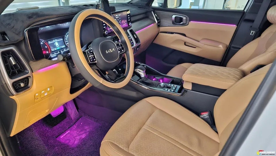 Kia Sorento MQ4 ambient lighting - Kia Sorento MQ4 Ambient Lighting Review: Cost & Results photo 3