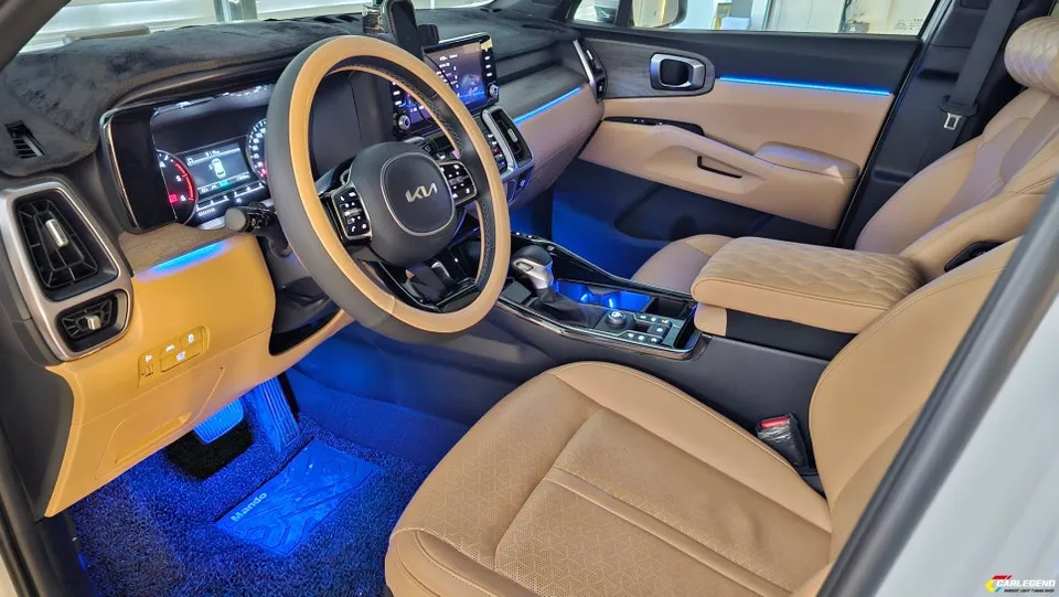 Kia Sorento MQ4 ambient lighting - Kia Sorento MQ4 Ambient Lighting Review: Cost & Results photo 4