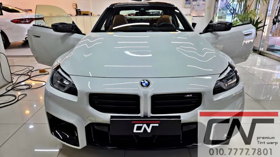 BMW M2 カーフィルム施工事例：費用目安と仕上がり 施工写真 1-3