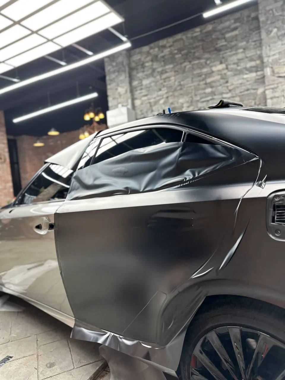 Lexus IS300 vinyl wrap - Lexus IS300 Vinyl Wrap Review: Satin Black Transformation photo 3