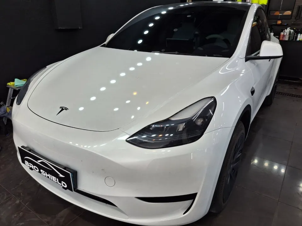 Tesla Model YのPPF施工事例|費用目安と仕上がり 施工写真 3-1