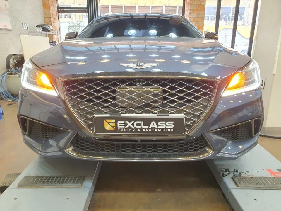 Genesis G80 DH lighting upgrade installation result