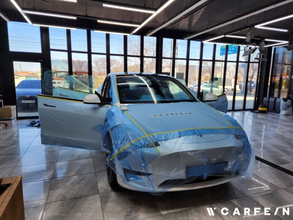 Tesla Model Yのカーフィルム施工事例｜費用目安・仕上がり 施工写真 5