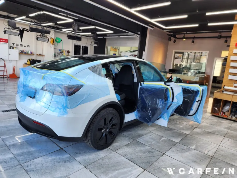 Tesla Model Yのカーフィルム施工事例｜費用目安・仕上がり 施工写真 6