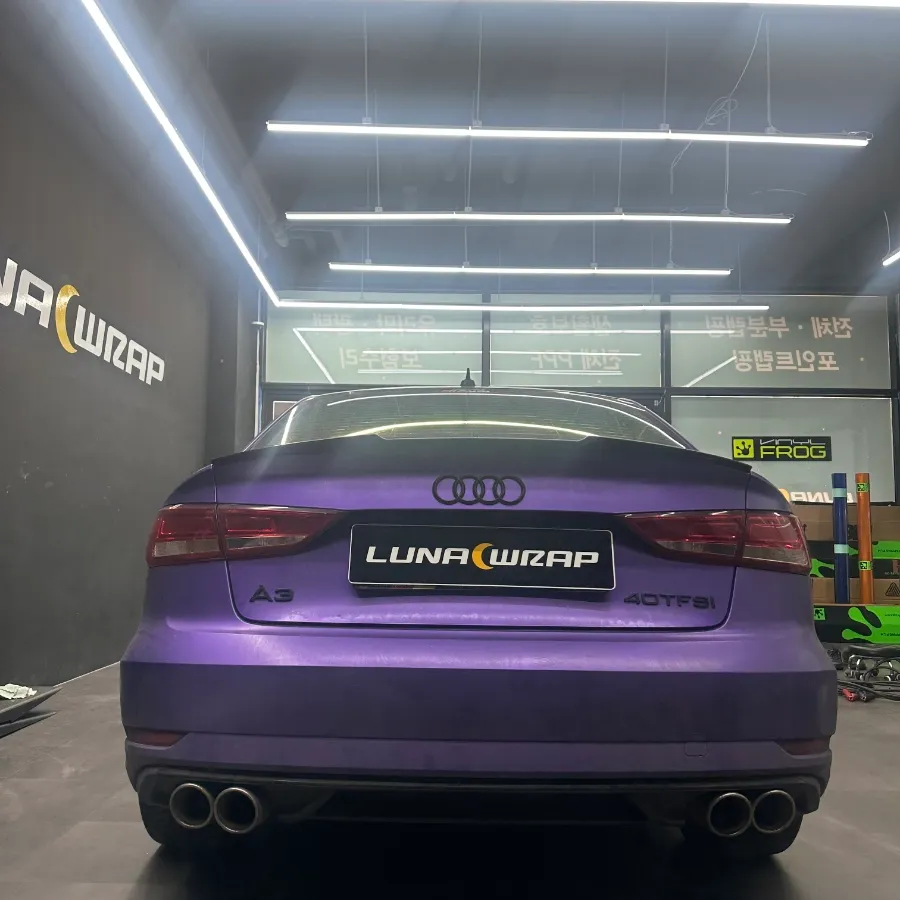 Audi A3のカーラッピング事例|ブロンズオレンジの高級感 施工写真 1-2