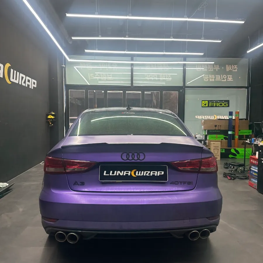 Audi A3のカーラッピング事例|ブロンズオレンジの高級感 施工写真 2-2