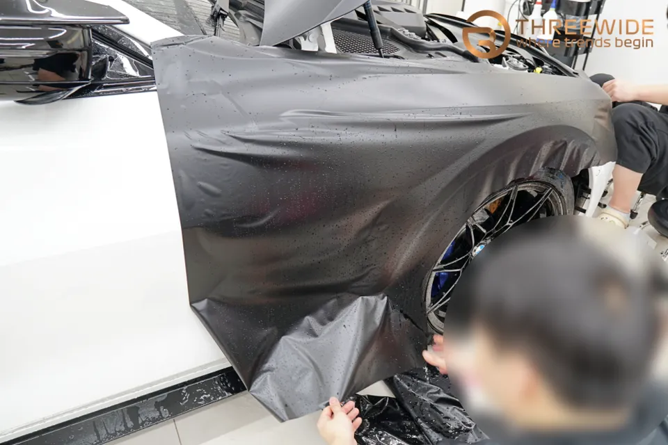 BMW M4のPPF施工事例 施工写真 5