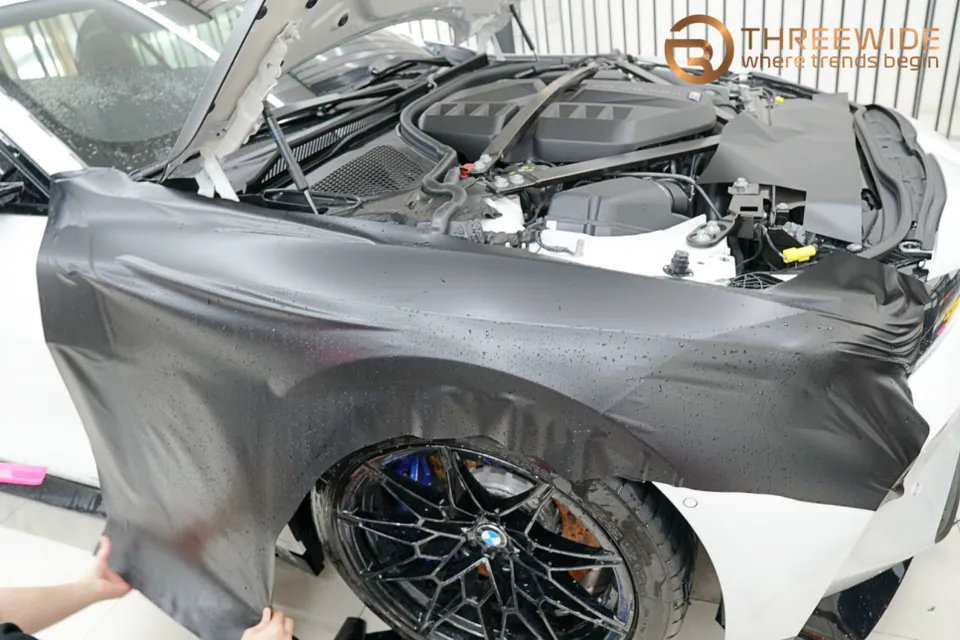 BMW M4のPPF施工事例 施工写真 6