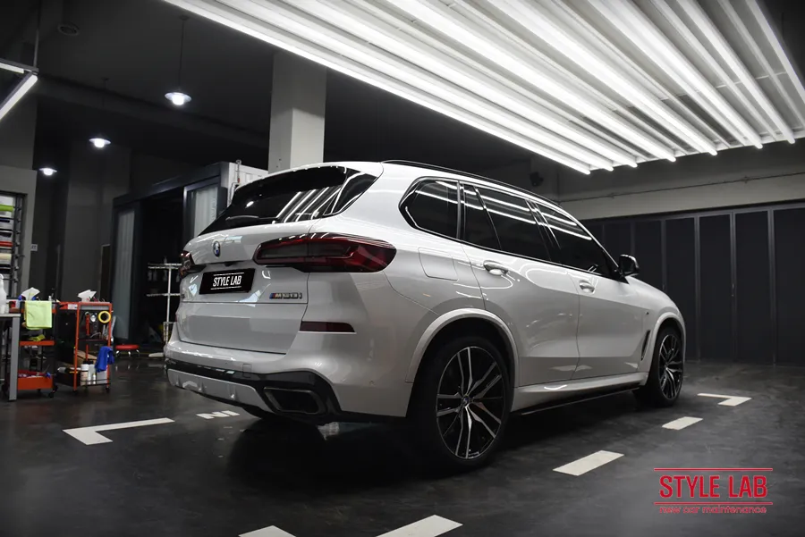 BMW X5 G05 カーラッピング事例｜3Mサテンブラック 施工写真 3-2