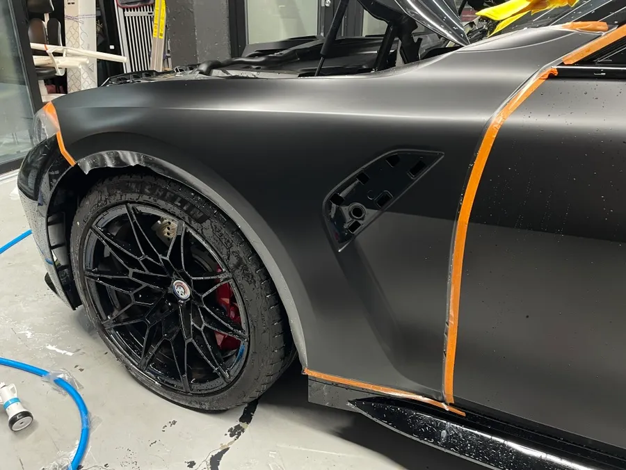 BMW M4 G82 PPF施工事例:無光仕上げの費用と仕上がり 施工写真 2-3
