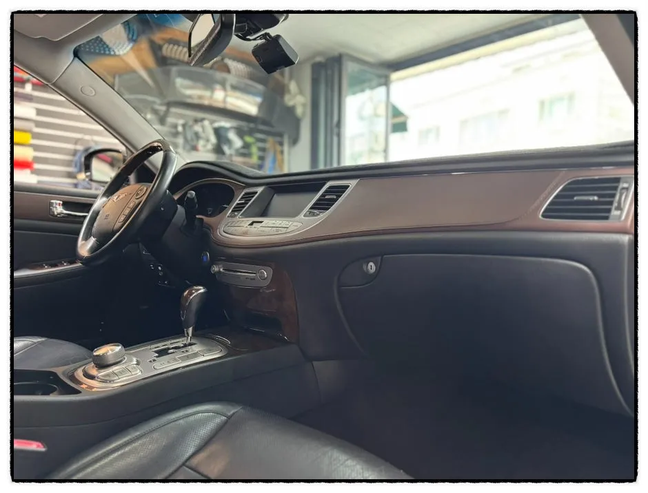 Genesis BH vinyl wrap - Genesis BH Interior Wood Wrap Review: Adding Luxury photo 5