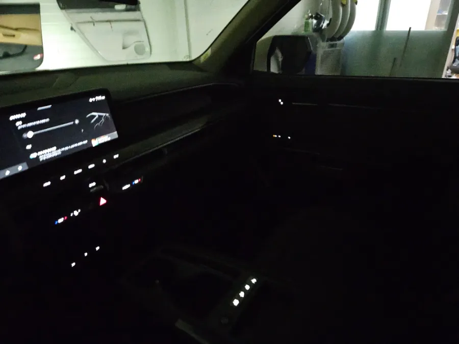 Kia EV9 ambient lighting installation result