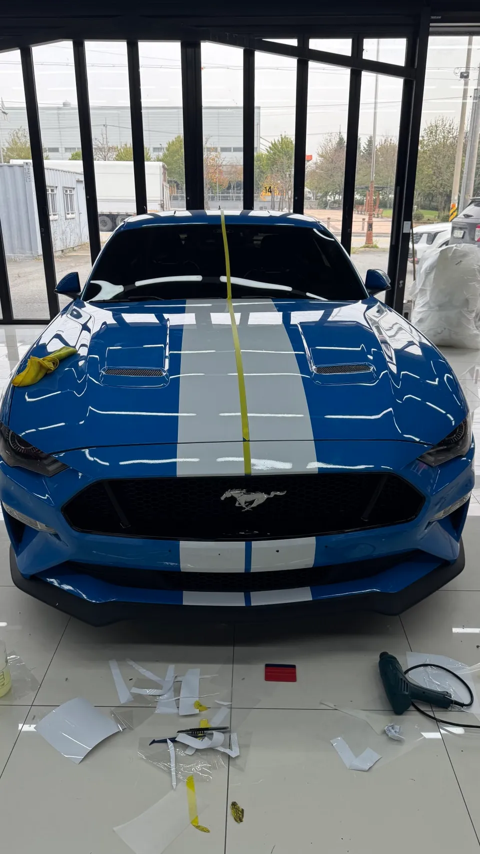 Ford Mustang vinyl wrap - Ford Mustang Vinyl Wrap Review: Viper Stripe Installation Cost photo 5