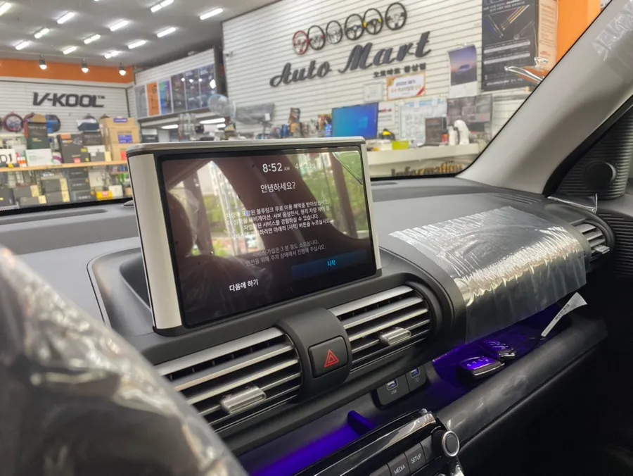Hyundai Casperのドライブレコーダー取付事例 施工写真 1-3