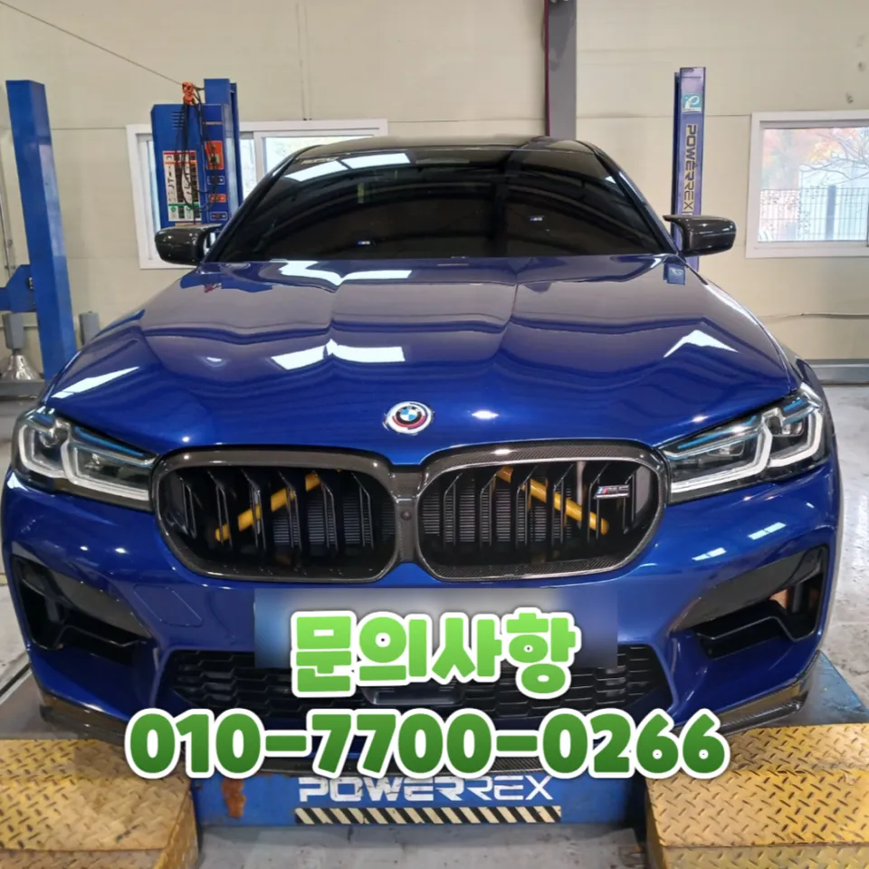 BMW M5 wheel repair installation result