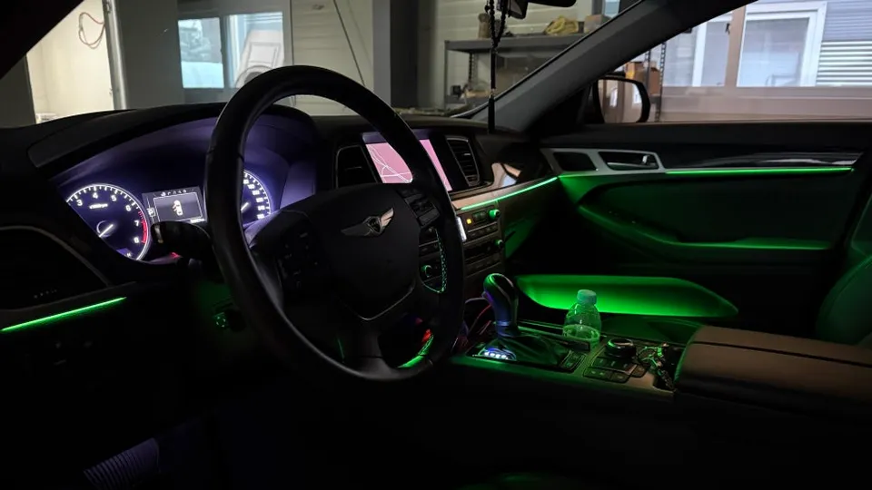 Genesis DH Ambient Lighting Review: Non-Visible Install photo 2