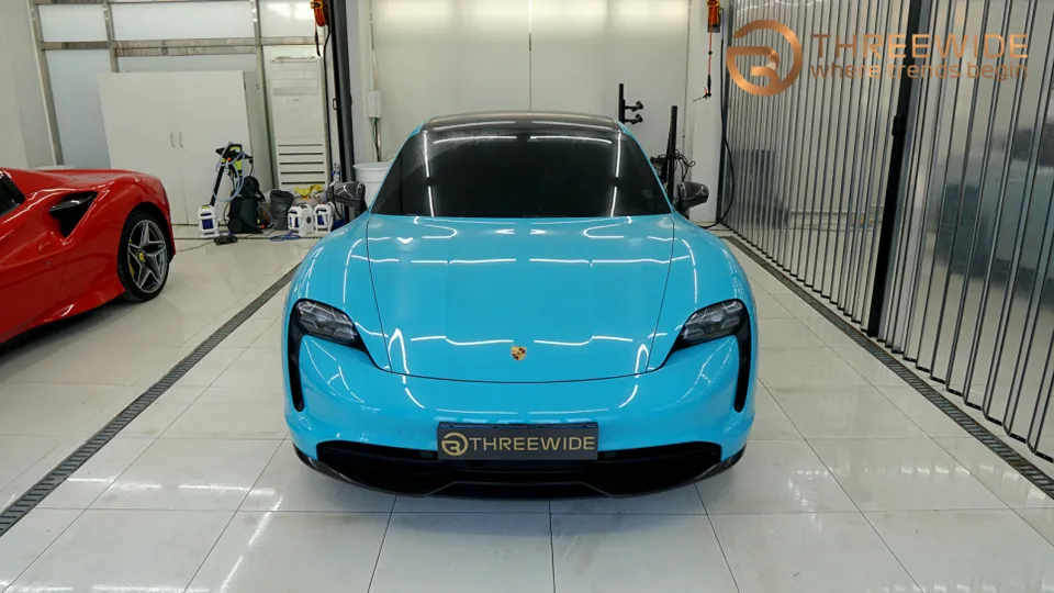 ポルシェ タイカン 4S カーラッピング事例｜費用目安・仕上がり 施工写真 3-2