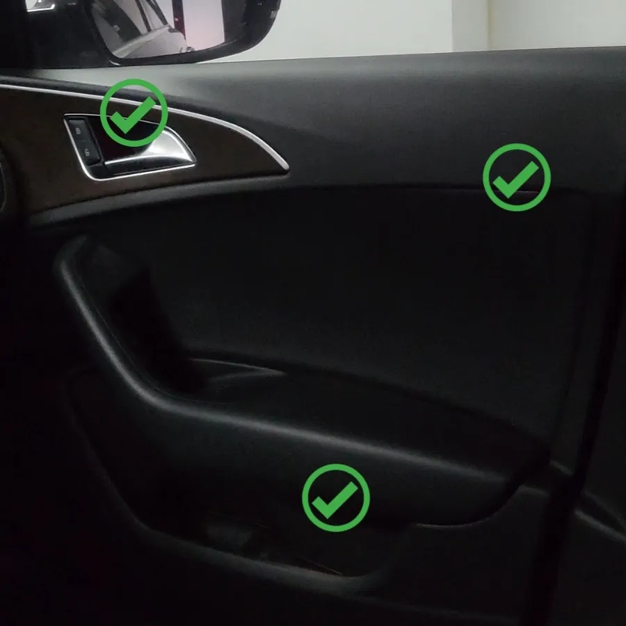 Audi A6 C7 ambient lighting installation result