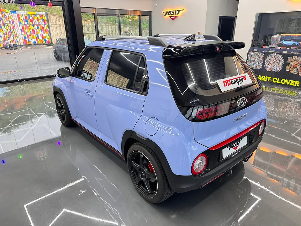 Hyundai Casperのカーラッピング事例 施工写真 1-3