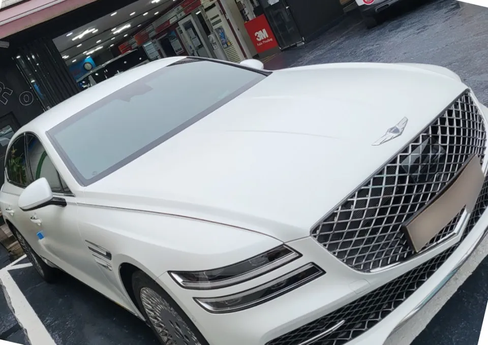 Genesis G80 カーフィルム施工事例|断熱・スモーク 施工写真 5-1