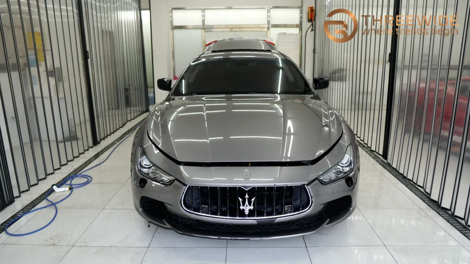 Maserati GhibliのブラックPPF施工事例|費用目安・仕上がり 施工写真 3-1