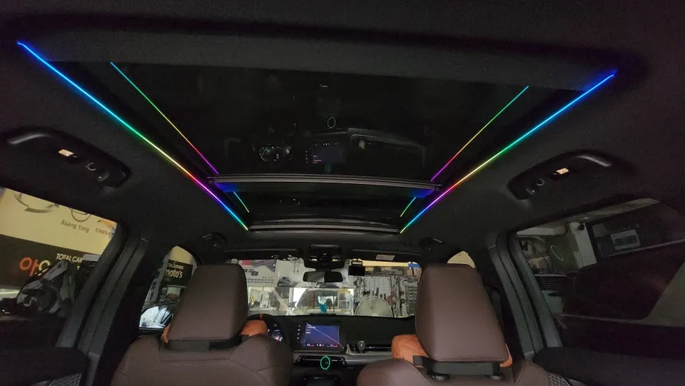 BMW X1 ambient lighting - BMW X1 Ambient Lighting Review: Cost & Before/After photo 5
