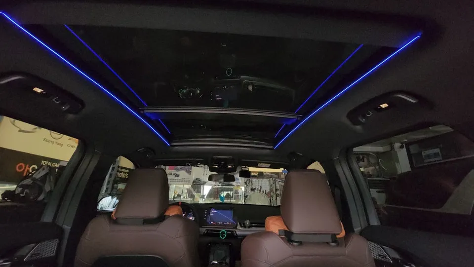 BMW X1 ambient lighting - BMW X1 Ambient Lighting Review: Cost & Before/After photo 6