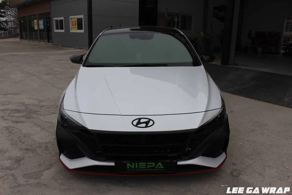 Hyundai Elantra Nのカーラッピング事例｜費用目安・仕上がり 施工写真 1-3