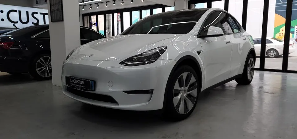 Tesla Model Y ceramic coating installation result
