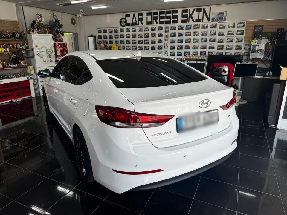 Hyundai Elantra AD vinyl wrap - Hyundai Elantra AD Vinyl Wrap Review: N Performance Blue Cost photo 5