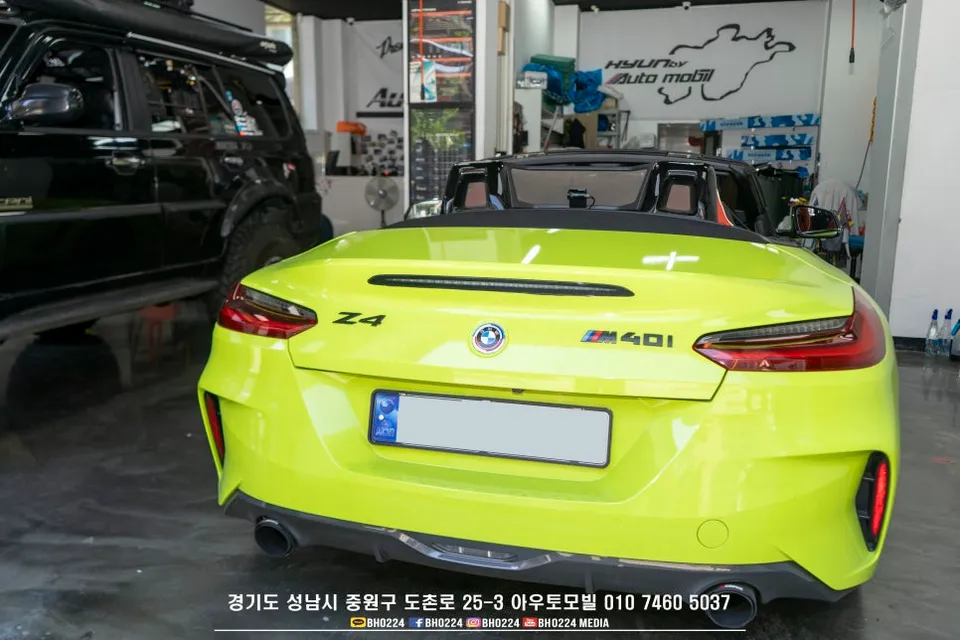 BMW Z4 G29のドラレコ取付事例｜費用目安と仕上がり 施工写真 1-2