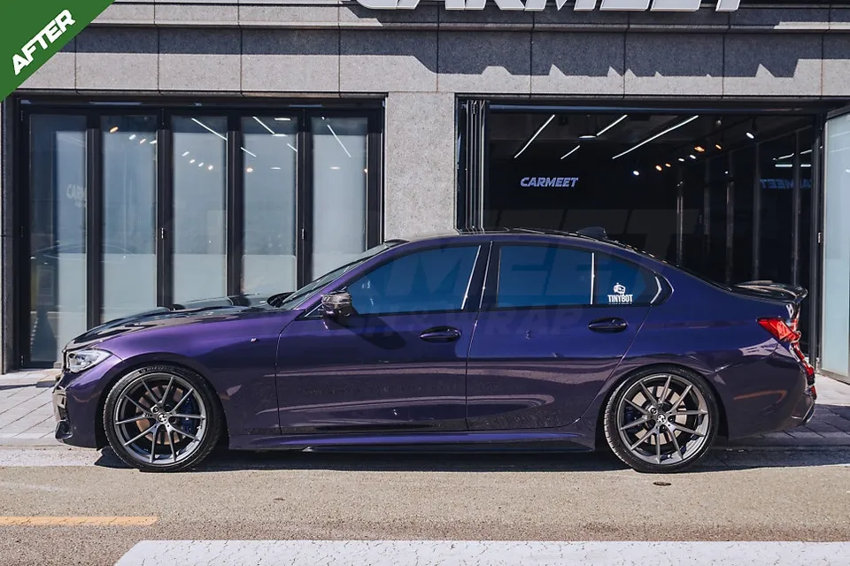 BMW 3 Seriesのカーラッピング事例|費用目安・仕上がり 施工写真 3-3