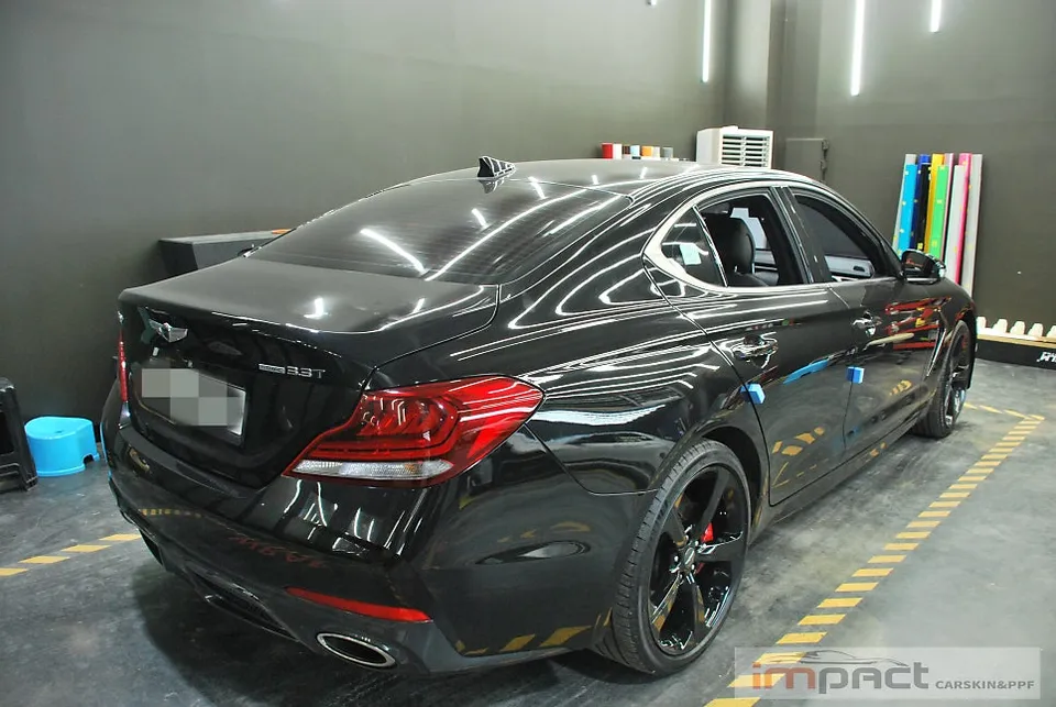 Genesis G70 Vinyl Wrap Review: Dark Chrome Delete Cost After