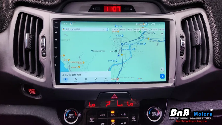 Kia Sportage RのAndroid Auto・CarPlay取付事例 施工写真 1-3