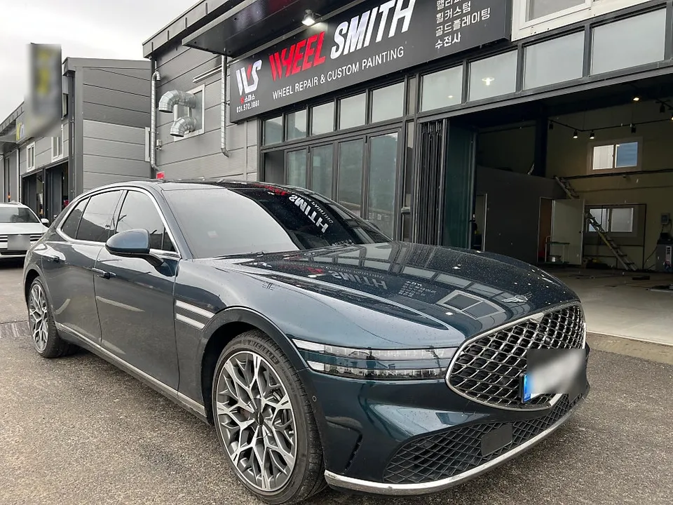 Genesis G90 wheel repair installation result