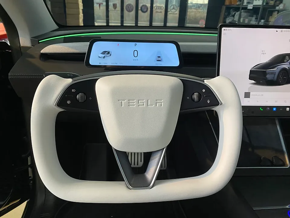 Tesla Model Y steering wheel - Tesla Model Y Custom Steering Wheel Review photo 4