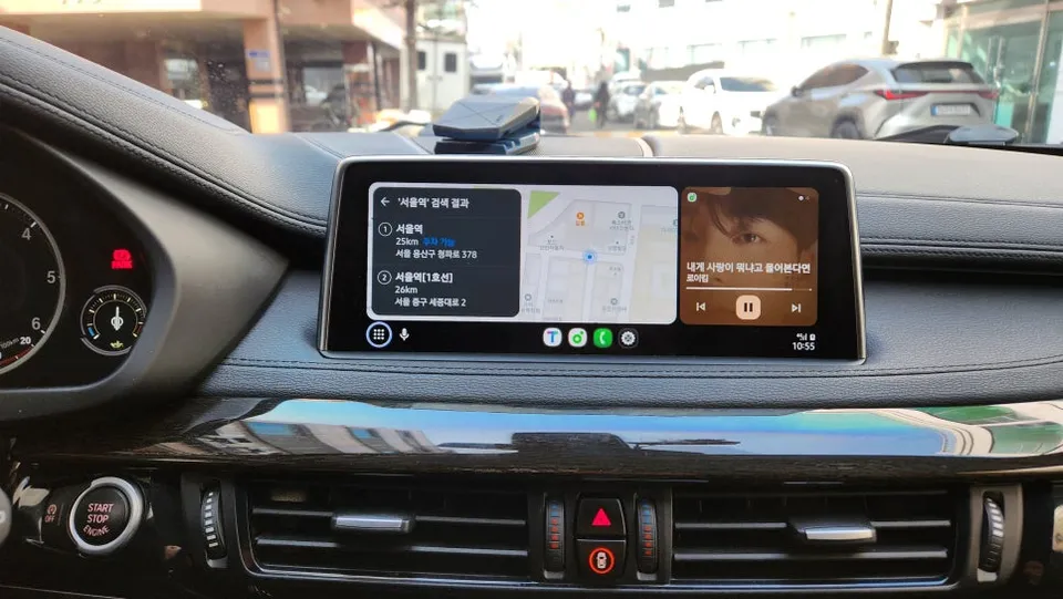 BMW X6 F16のAndroid Auto・CarPlay取付事例 施工写真 4-2