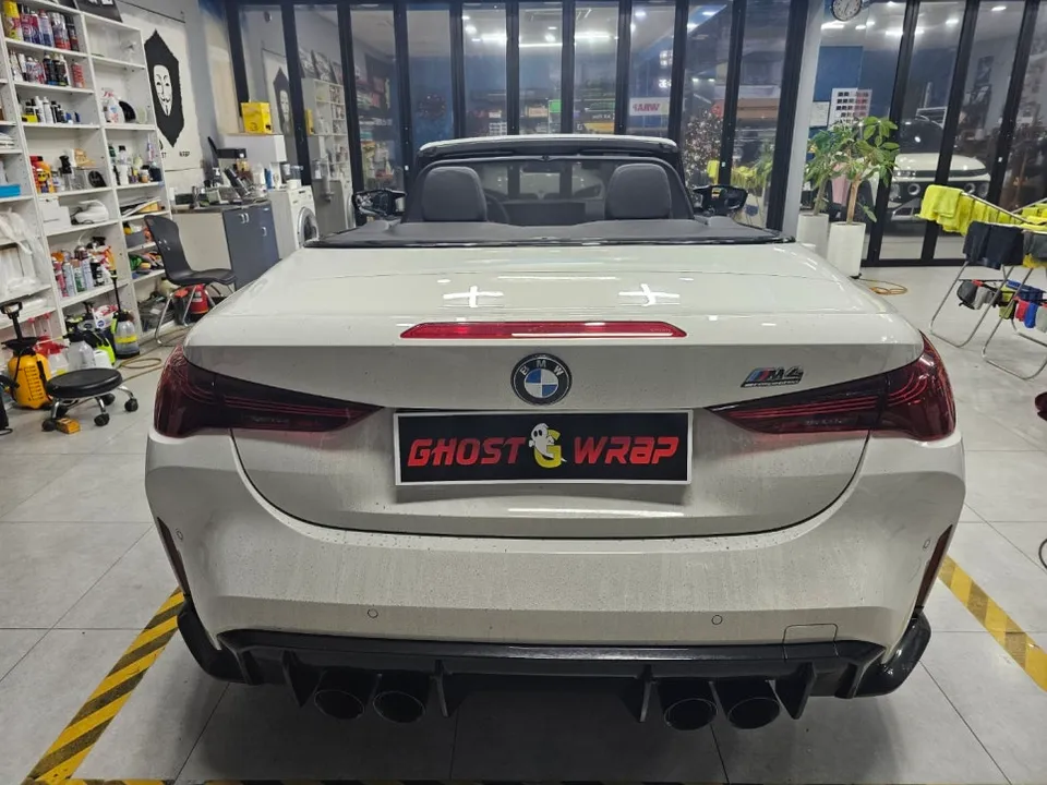 BMW M4 PPF施工事例|ライト・ボンネットのカスタム 施工写真 1-2