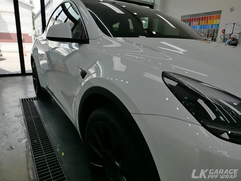 Tesla Model Y ppf - Tesla Model Y PPF Review: Rock Chip & Door Ding Protection photo 4