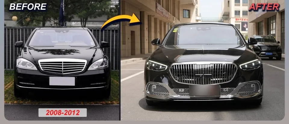 BMW 5 Series F10 body kit installation result