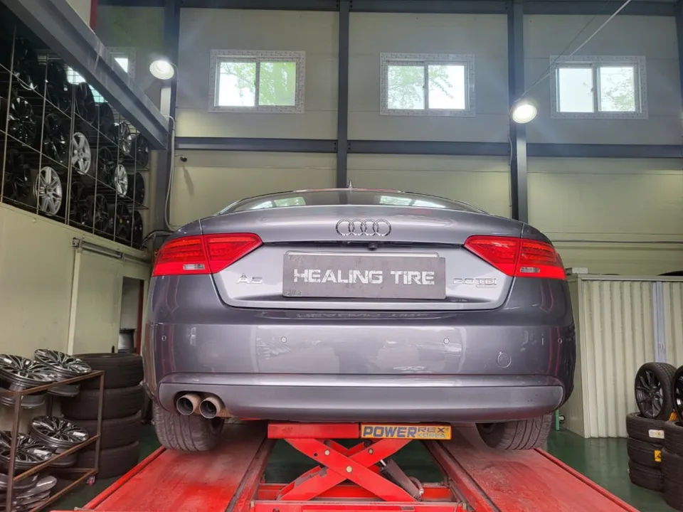 Audi A5 wheel repair installation result