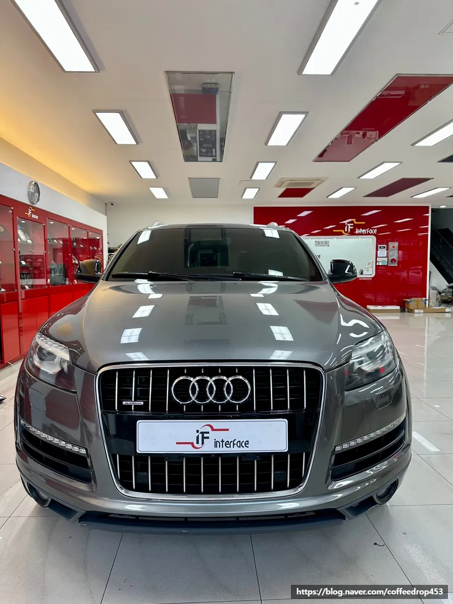 Audi Q7 11년식 android head unit installation result