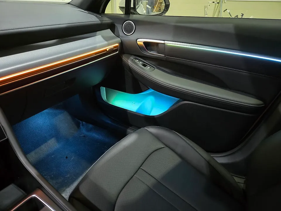 Hyundai Sonata Ambient Lighting Installation - Car Six Gwangju