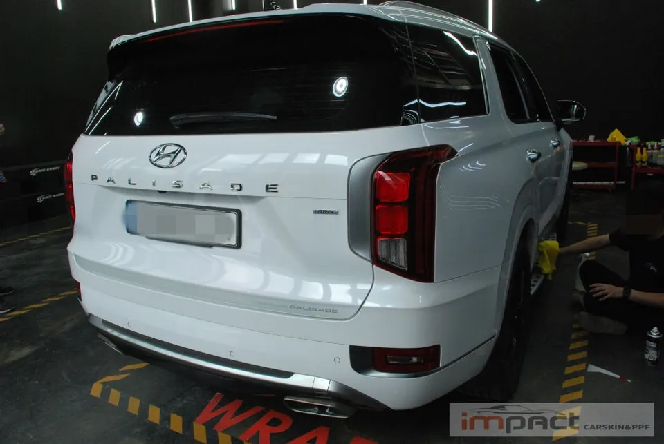 Hyundai Palisadeのカーラッピング事例｜費用目安・仕上がり 施工写真 1-2