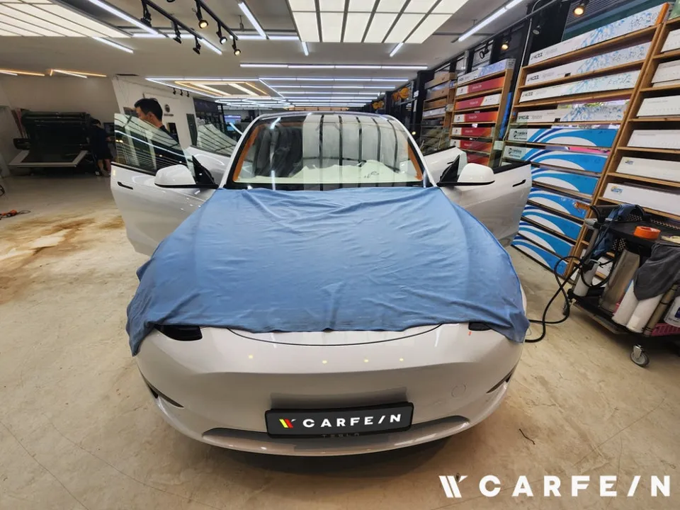 Tesla Model Y new car package installation result