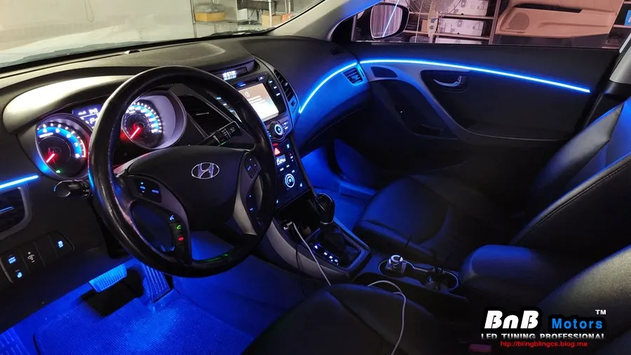 Hyundai Elantra MD ambient lighting - Hyundai Elantra MD Ambient Lighting Review: Cost & Results photo 3