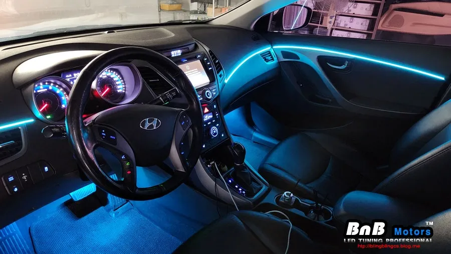 Hyundai Elantra MD ambient lighting - Hyundai Elantra MD Ambient Lighting Review: Cost & Results photo 4