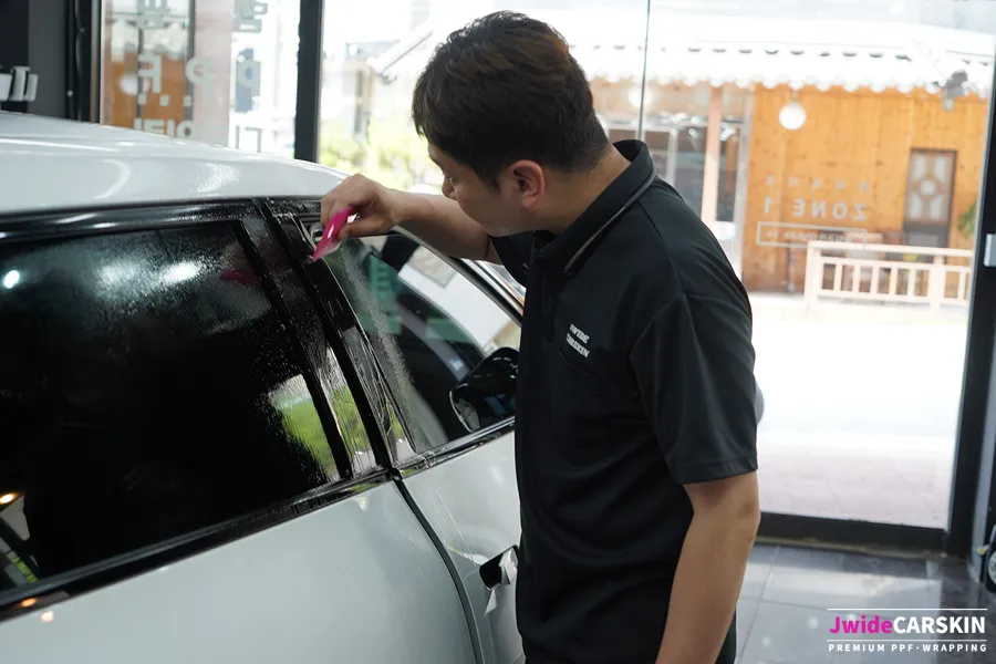 Kia EV6のPPF施工事例 施工写真 4