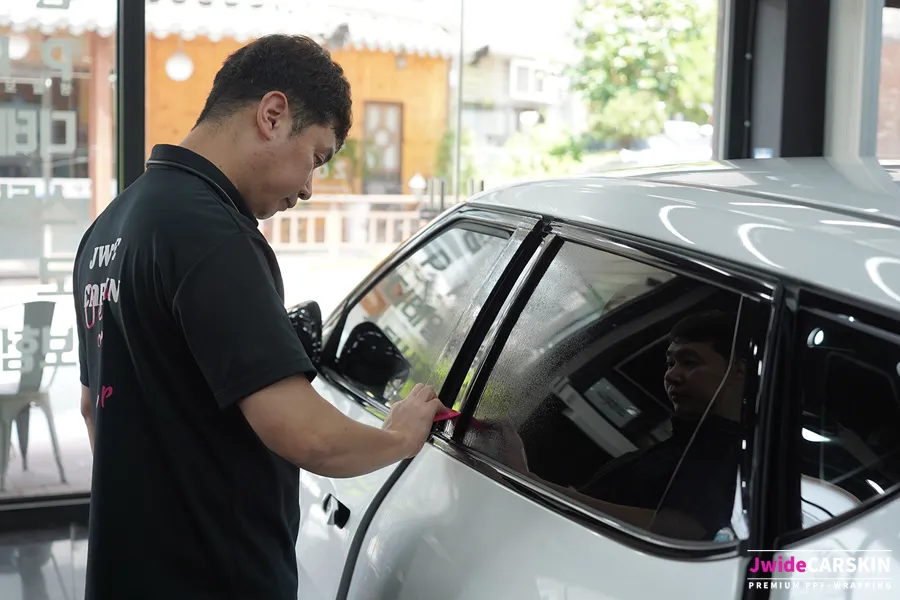 Kia EV6のPPF施工事例 施工写真 5